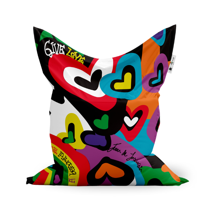 Housse Hearts pour pouf