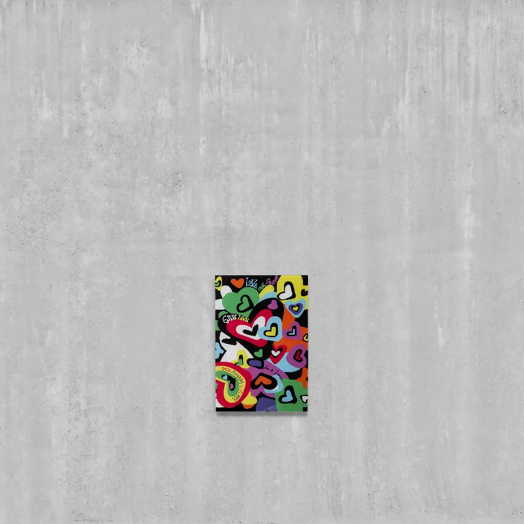 Décoration murale en plexi Hearts