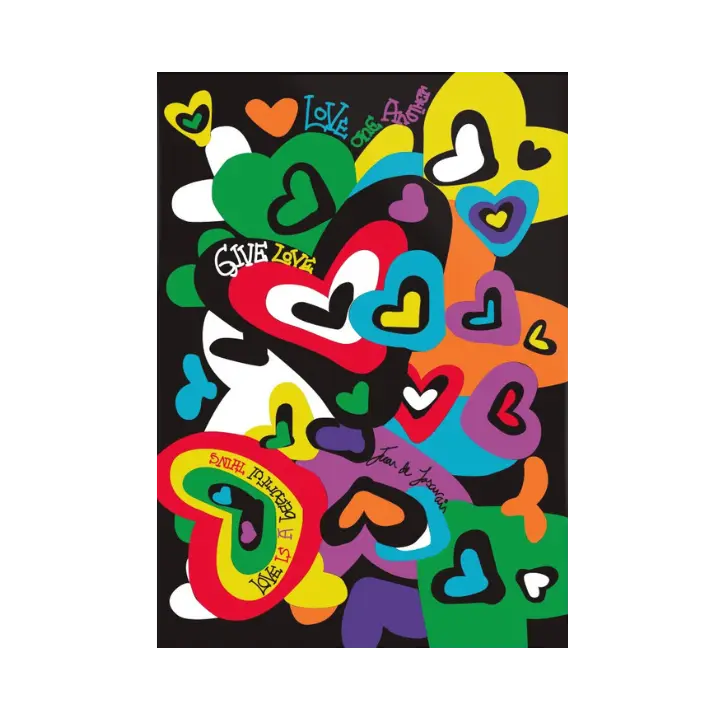 Tableau en plexi Hearts