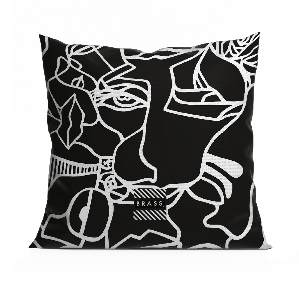 Cushion Black Koseka - Indoor
