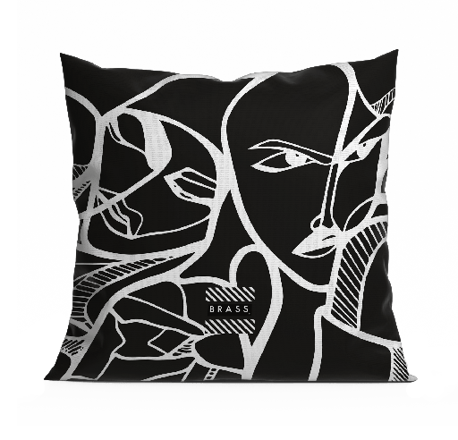 Housse de coussin Black Elongi 
