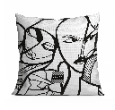 Housse de coussin White Elongi