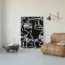 Wall Decoration Black Koseka